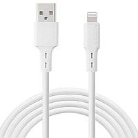 Кабель Glasscove FLEX USB - Lightning 2.4A 1m (GF-AL124WH) White