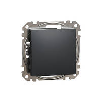 Одноклав вимикач Чорний Sedna Design