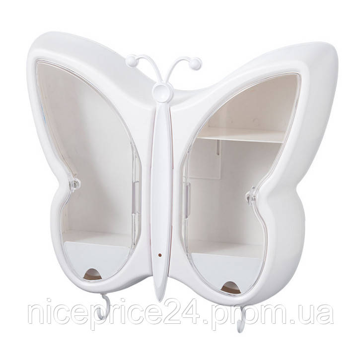 Beauty box "Butterfly" настенный 5 секций (Белый) h - фото 8 - id-p2028335469