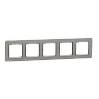 Рамка 5-пост Мат Алюміній Sedna Elements