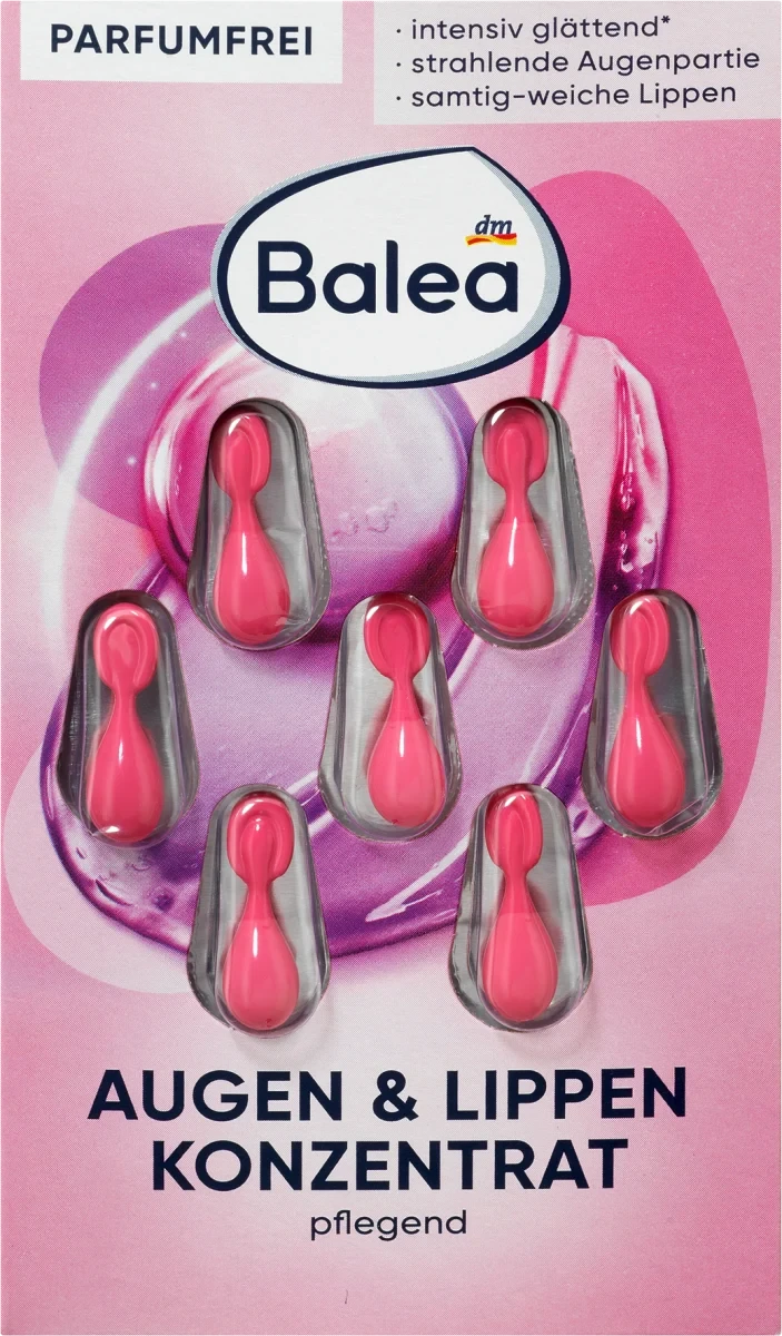 Концентрат для очей та губ Balea Konzentrat Augen & Lippen, 7 шт