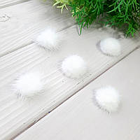 Помпон хутро норка 2.5 см білий