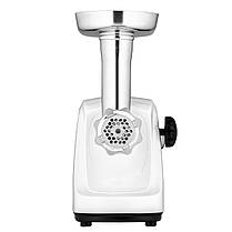 М’ясорубка Ardesto MGA-1735R — 1600 Вт, продуктивність 1.6 кг/хв, 3 решітки, насадки для ковбас і кеббе, пластик, біла, фото 3