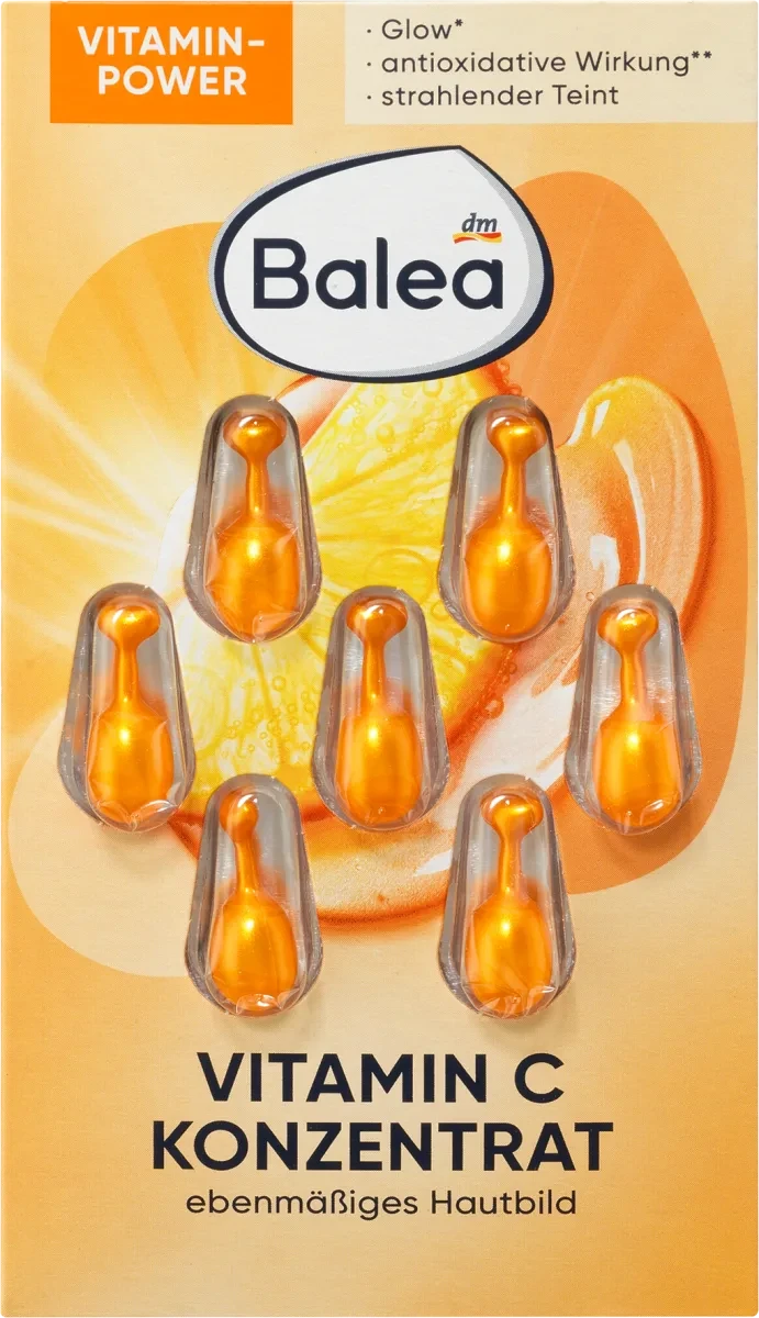Капсули проти зморшок Balea Konzentrat Vitamin C, 7 шт