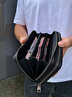 Клатч на дві блискавки з фактурною натуральною шкірою MC-086-5902С, фото 3