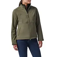 Куртка влагостойкая 5.11 Tactical Women's Leone Softshell Jacket,тактическая женская куртка олива НАТО софтшел