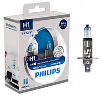 Галогенная автолампа PHILIPS H1 White Vision 12258WHVSM 12V 55W