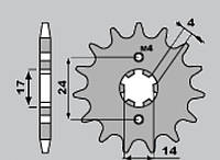 JR передняя звезда 2153 12 APRILIA RS/RX 50 '06-'09