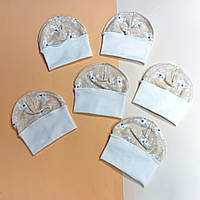 Утеплена бавовняна шапочка для новонароджених утеплена