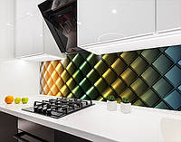 Панель на кухонный фартук под стекло с 3д текстурой, с двухсторонним скотчем 62 х 305 см, 1,2 мм