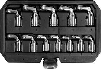 Набір гайкових ключів з відкритим шарніром 12 шт YATO YT-38550