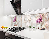 Кухонный фартук заменитель стекла лондон и атмосфера, с двухсторонним скотчем 62 х 305 см, 1,2 мм