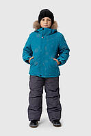 Комбінезон для хлопчика 2319 куртка + штани на шлейках 92 см Бірюзовий (2000989625131W)