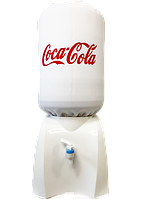 VIO PD-02L Раздатчик для воды с каплесборником (без бутылки) чехол белый Coca-Cola