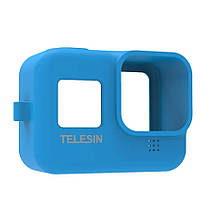 Чохол для GoPro HERO 8 Black зі страхувальним ремінцем Telesin GP-PTC-801 Синій, фото 3