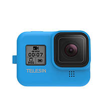 Чохол для GoPro HERO 8 Black зі страхувальним ремінцем Telesin GP-PTC-801 Синій, фото 2