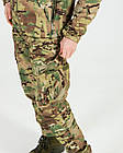 Тактичні зимові штани софтшелл Мультикам, чоловічі камуфляжні утеплені брюки на флісі, фото 2