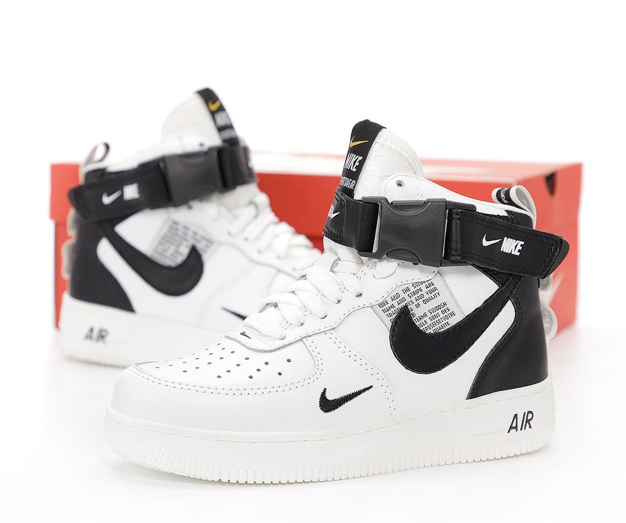 Жіночі зимові білі Кросівки Nike Air Force Winter, фото 1