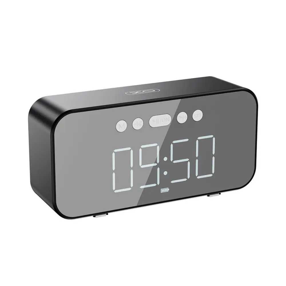 Бездротова портативна Bluetooth колонка годинник XO F41 FM TF-карта (Чорний)