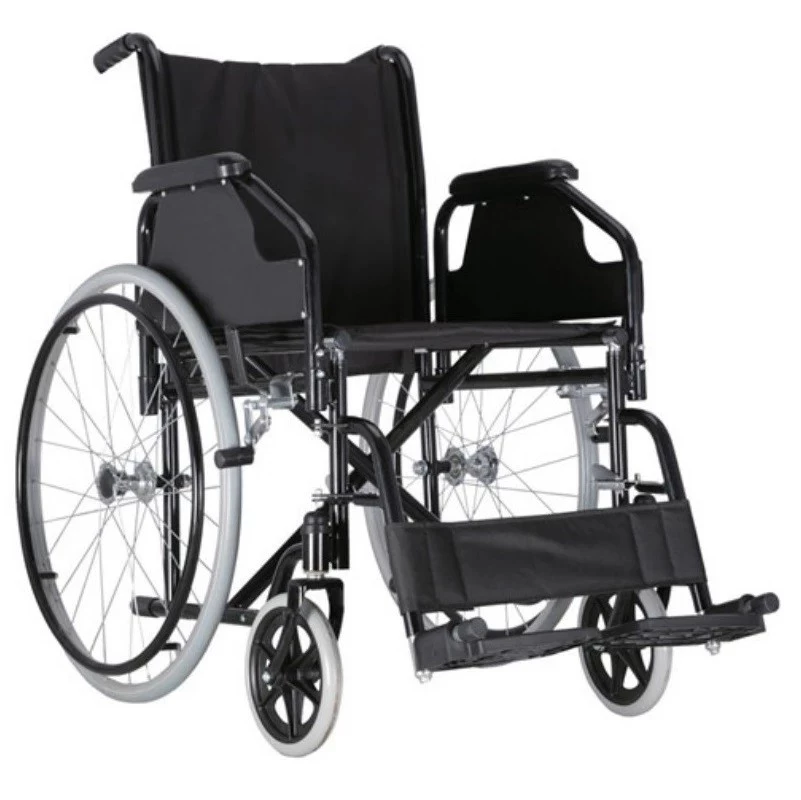 Візок інвалідний з механічним приводом і відкидними підлокітниками Vhealth VH820