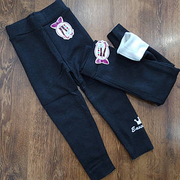 Дитячі теплі лосини з начосом,рубчик "ЛАСТОЧКА" Art: 6105