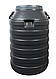 Бочка пластикова технічна 80 л чорна бідон широка горловина-бочка для води, фото 2