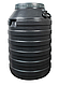 Бочка пластикова технічна 80 л чорна бідон широка горловина-бочка для води, фото 3