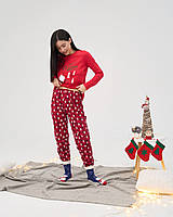Женская хлопковая пижама. подходит для - Новогодний Family look, для всей семьи - Merry Christmas
