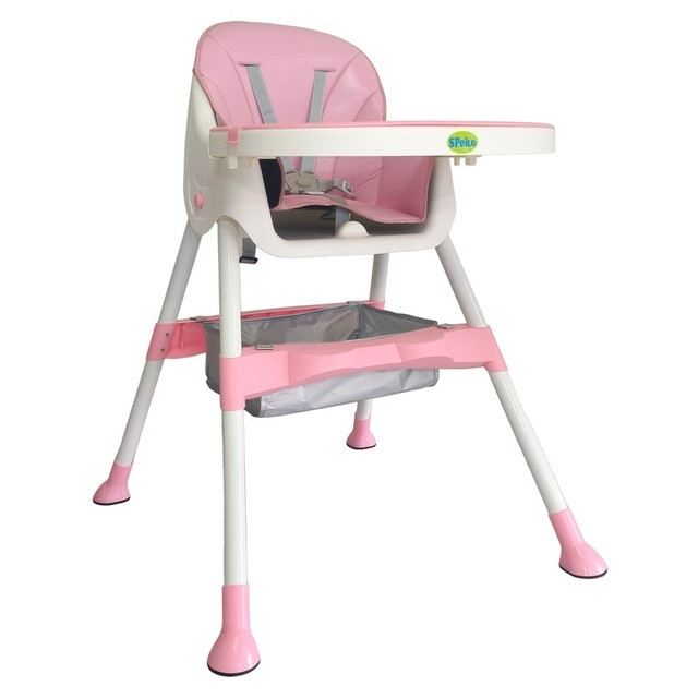 Стільчик для годування дітей 3 в 1   SP-06 рожевий