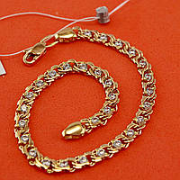 Золотой браслет арабский бисмарк 5,28 гр 17 см золото 585 золотий браслет