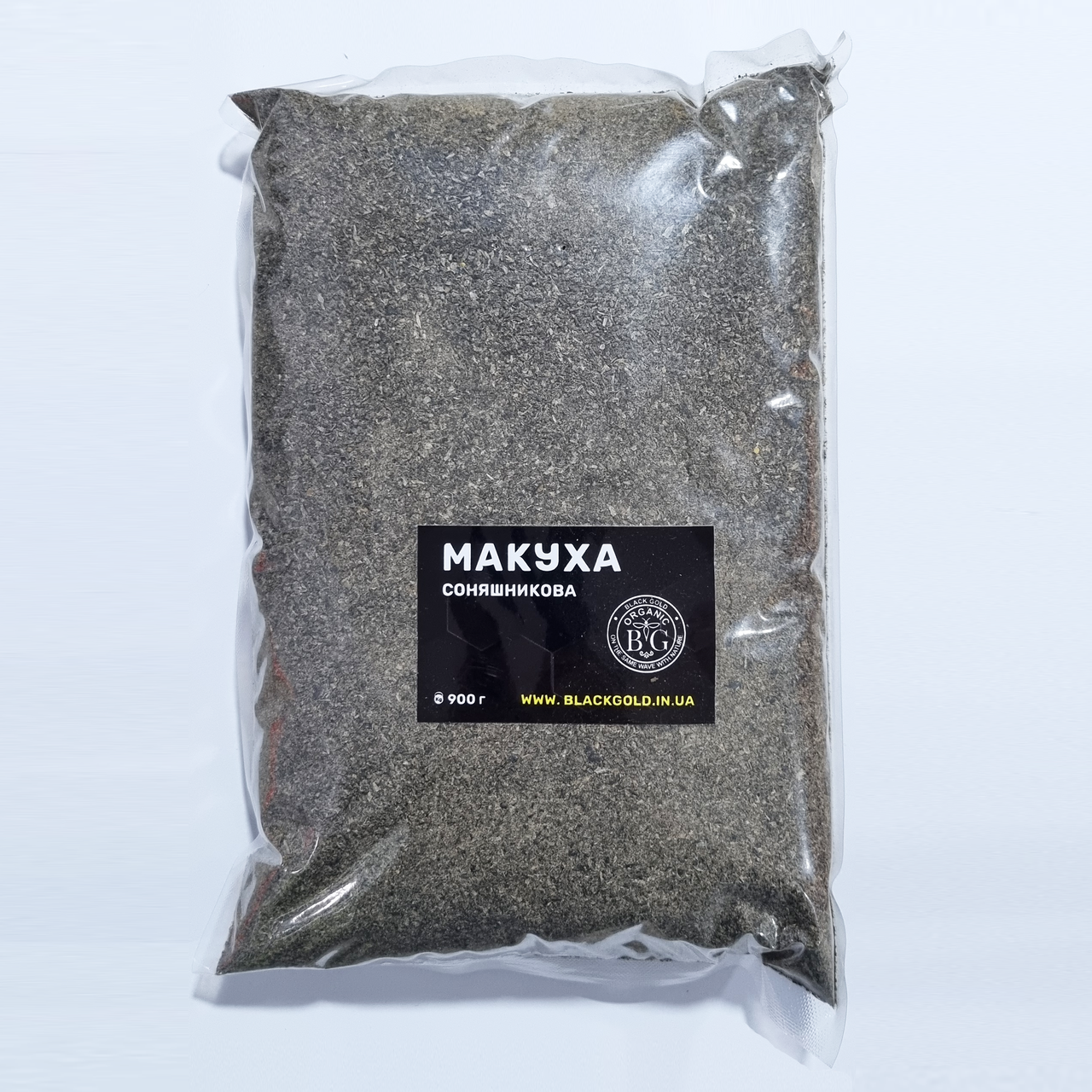 Макуха для риболовлі на коропа Black Gold макуха соняшникова мелена 900г
