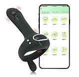 Ерекційне кільце зі стимулятором і вібрацією DoubleWave, фото 3