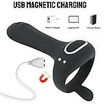 Ерекційне кільце зі стимулятором і вібрацією DoubleWave, фото 9