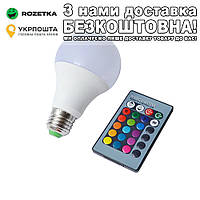 Е27 10вт 16 цветов Светодиодная RGB LED лампа