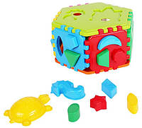 Развивающая игрушка Сортер Умный малыш Гиппо, ТехноК 2445, для детей от 1 года, Пакунок малюка, Сортер пазл,