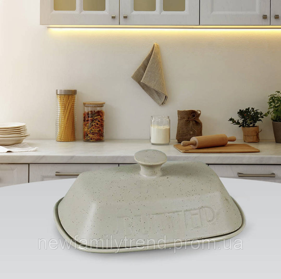 Маслянка керамічна Maestro MR-20007-45 Маслянка для олії 18х13х8 см, фото 1