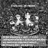 Кільце печатка перстень чоловіче сталеве CROWN 19 з медичної нержавіючої сталі з Короною, фото 6