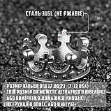 Кільце печатка перстень чоловіче сталеве CROWN 19 з медичної нержавіючої сталі з Короною, фото 7