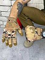 Тактические перчатки софтшел мультикам,перчатки зсу мультикам на флисе,перчатки зимние с защитой,перчатки зсу
