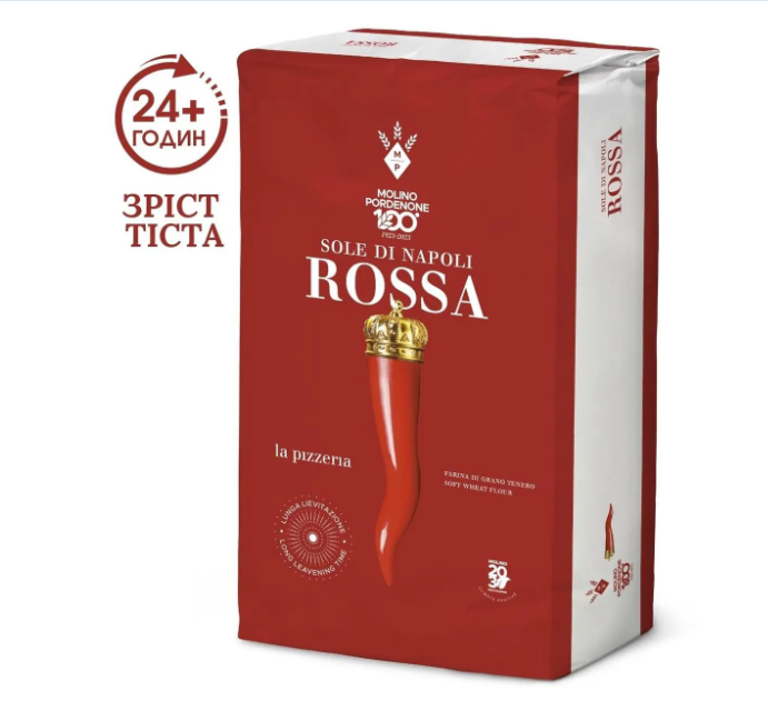 Італійське борошно для піци Sole di Napoli "Червона" - Farina di grano tenero tipo "00" ROSSA 25 кг