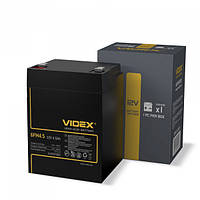 Акумулятор олив'яно-кислотний Videx 6FM4.5 12 V / 4.5 Ah color box 1 FT