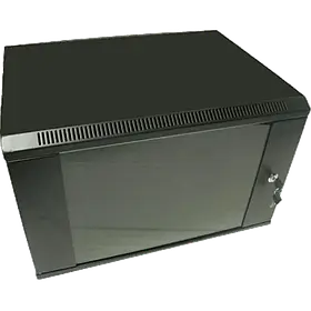 Hypernet WMNC66-9U-FLAT-AC-BLACK Шафа комутаційна настінна 9U 600x600 розбірна