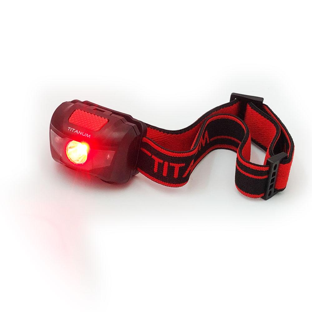 Налобний ліхтарик Titanum TLF-H01 Модифікований. Чевоне світло, фото 1
