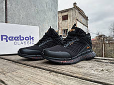 Чоловічі зимові кросівки на хутрі Reebok Zig Kinetica gore-tex Black Orange водонепроникні, фото 3