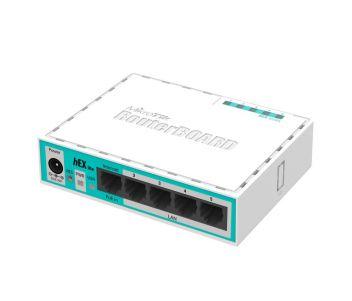 MikroTik hEX lite (RB750r2) 5-портовий маршрутизатор