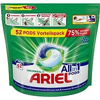 Капсулы для стирки Ariel Universal+ для всех типов тканей, 52 шт