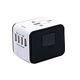 Універсальний мережевий адаптер для подорожей Adapter Travel ORIGINAL, Перехідник для всіх типів розеток USB, фото 11
