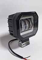 Дополнительная светодиодная LED фара 30Вт квадратная с ДХО Четкой свето-теневой границей (9,5см*7,5см*5,5см)