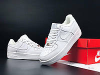 Чоловічі зимові білі кросівки Nike Air Force, чоловічі зимове молодіжне взуття, зимові кросівки для хлопців