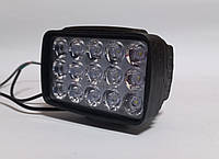 Светодиодная LED фара 45вт (светодиоды 3wх15шт) (10см*6,5см*5см)